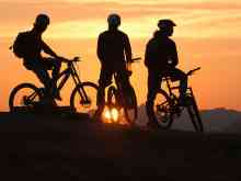 Mountainbiking Abendstimmung